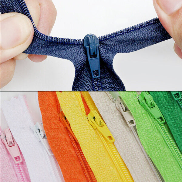 up 20pcs Closed End Nylon Zippers Tailor Sewer DIY Craft Sewing 20cm