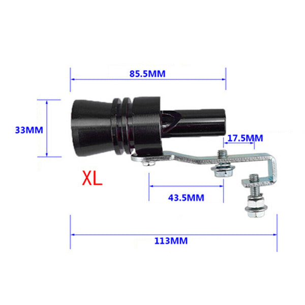 Turbo Exhaust Whistler Whistle Sound Car Dump Simulator Blow Off Tailpipe XL