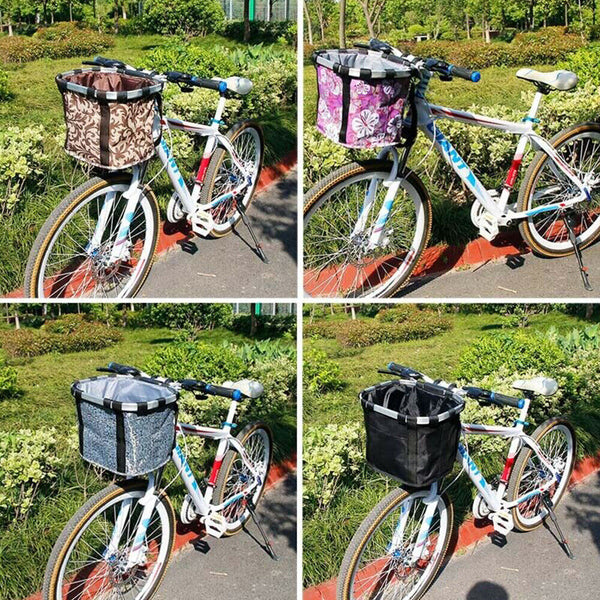 Pet Bicycle Bike Bag Front Dog Cat Travel Carrier Frame Basket Bike Seat Riding