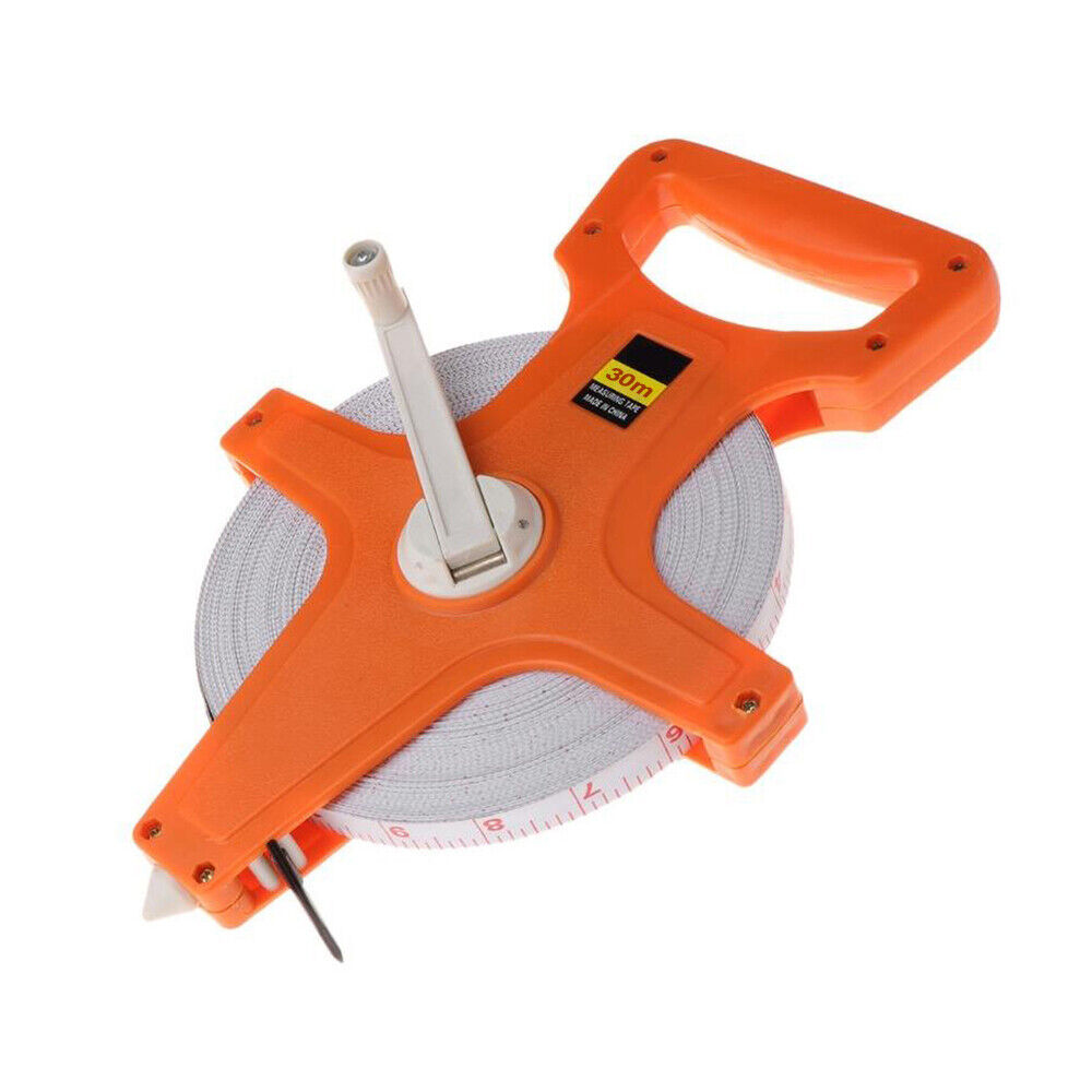 Tape measure 30M 50M 100M Fiberglass Open Reel Measuring Metric Imperial new AU