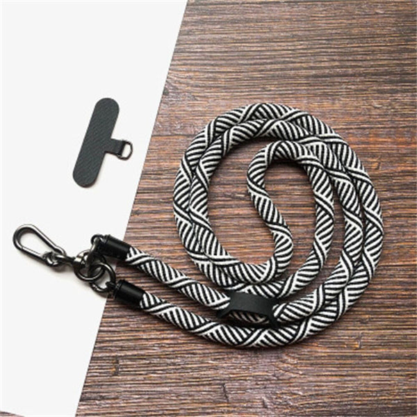 Universal Crossbody Nylon Patch Phone Lanyards Mobile Strap Lanyard Anti-lost AU