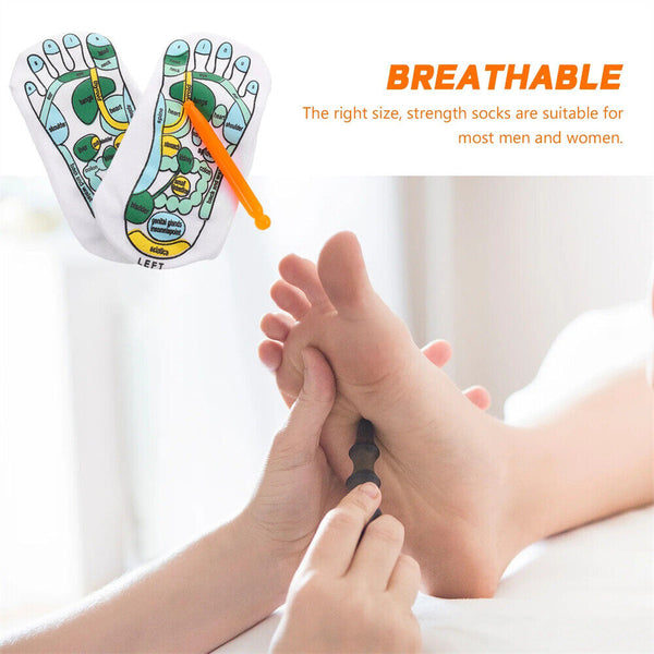 Foot Acupressure Reflexology Massage Socks Anti Slip Breathable Sock Unisex Yoga