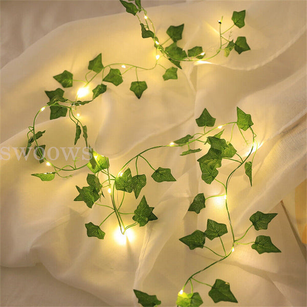 2M - 10M LED String Fairy Lights Wedding Party Vine Ivy Garden Party Lamp Decor