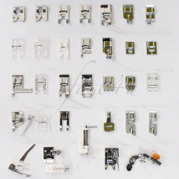 32PC Domestic Sewing Machine Foot Presser Feet Kit For Brother Singer Janome AU