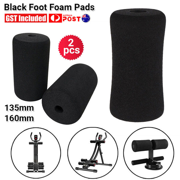 Black Foot Foam Pads Rollers Replacement, For Leg Extension For Weight Bench