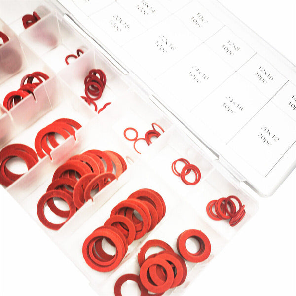 Fibre Washer Set 600/150pcs Assorted Fibre Seals Various Sizes Sealing Washers