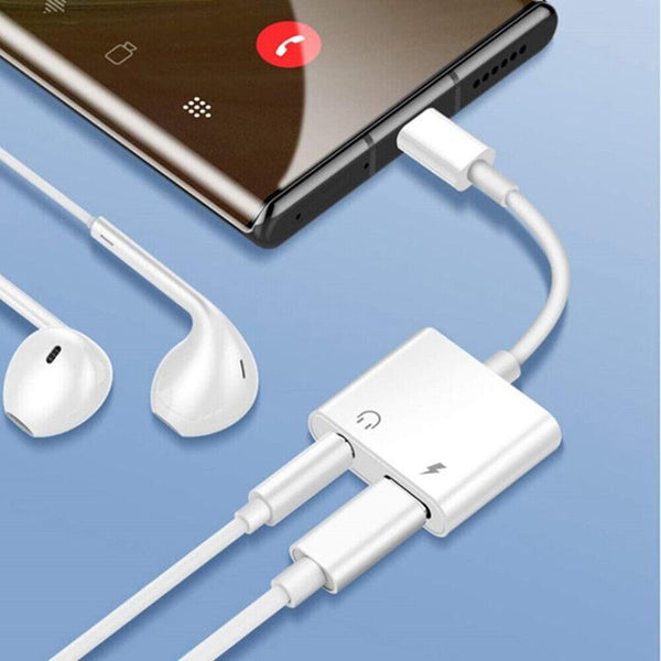 USB-C Type C to 3.5mm Headphone Jack and Charger AUX Audio Adapter Splitter AU