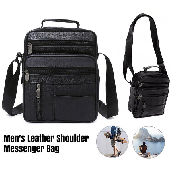 Retro Men's Leather Shoulder Messenger Bag Crossbody Satchel Travel Man's Bags