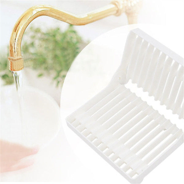 Folding Dish Plate Drying Rack Holder Drainer Kitchen Storage Organizer Stand AU