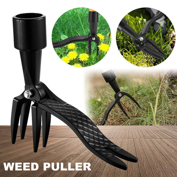 Weeder Puller Stand Up Weed Tool Handle Claw Garden Outdoor Root Remover Killer