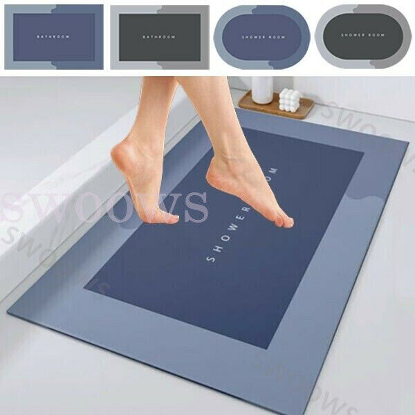 QuickDrying Bathroom Mat SuperAbsorbent Balcony Carpet Floor Shower Non-slip Ru