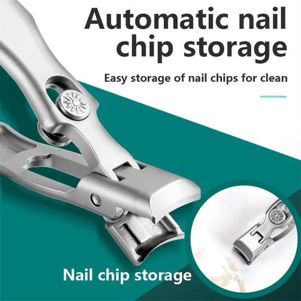 Ultra Sharp Nails Clippers Portable Steel Anti Splash Jaw Wide Opening