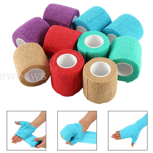 5-30PCS Cohesive Bandage Self-Adhesive Wrap tape - Sports Health Pet Vet Care