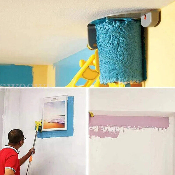 Clean-Cut Paint Edger Roller Brush Safe Painting Tool For Home Wall Room Ceiling