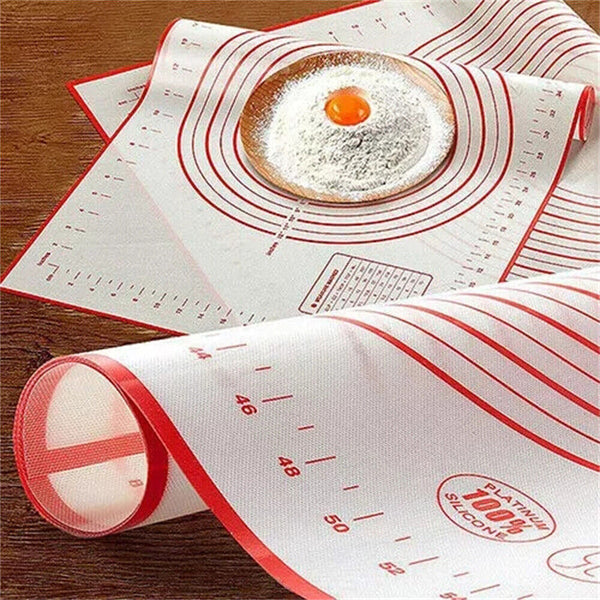 Silicone Baking Mat Non-Stick Rolling Cake Dough Scale Pastry Clay Fondant Sheet