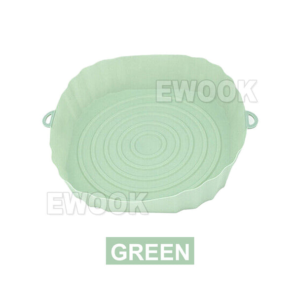 S/M/L Silicone Pot Basket Liner Non-Stick Reusable Baking Tray For Air Fryer