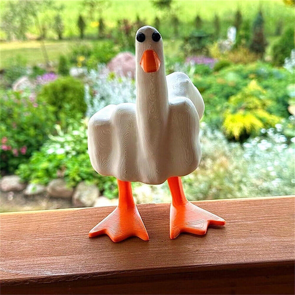 2024 Duck You Resin Duck Figurine Ornament Little Duck Figurine Yard Art Decor