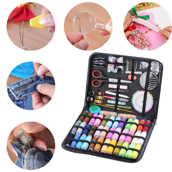 183pcs Portable Sewing Kit Home Travel Emergency Professional Sewing Set AU NEW