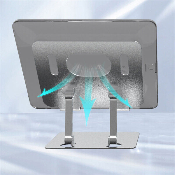 Aluminum Alloy Tablet Phone Holder Desk Stand Bracket Foldable For iPad iPhone