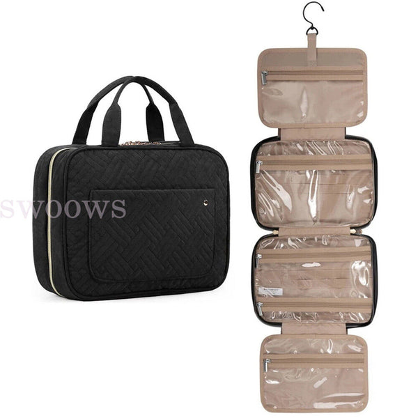 LargeHanging Hook Toiletry Bag Waterproof Travel Makeup Cosmetic Organizer Case+