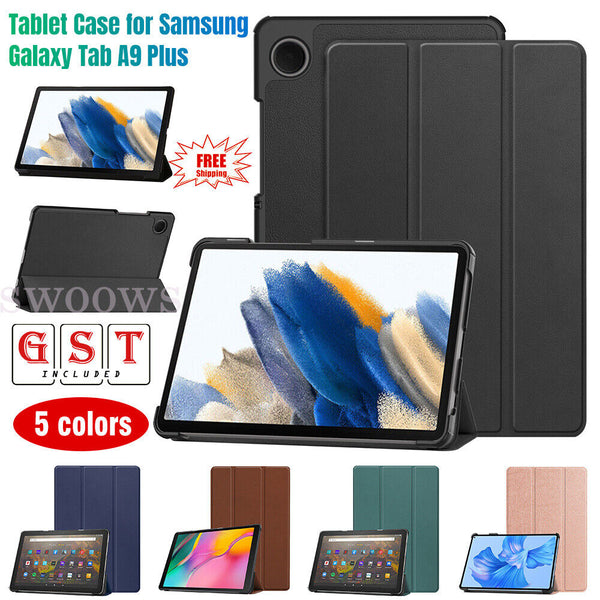 Tablet Case Leather Flip Folio Stand Cover For Samsung Galaxy Tab A9 Plus A9 +