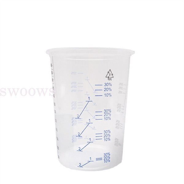 Disposable Graduated Paint Measuring Cups Resin Epoxy Ratios Mixing Cup Kits