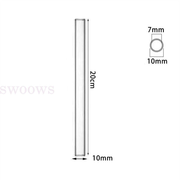 10/20 Pcs 10mm 1.5mm Thick Wall Borosilicate Glass Tube Pyrex Blowing Lab Tubing