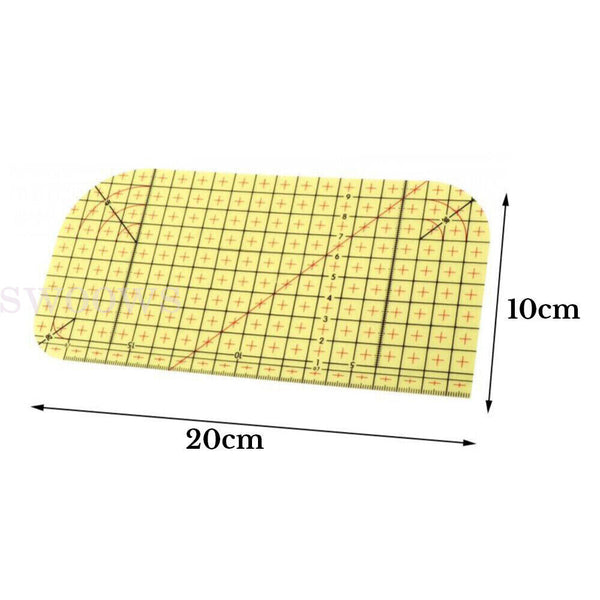 2Pcs Handmade Making Tool Sewing Patch Tailor Craft Measuring Hot Ironing Ruler