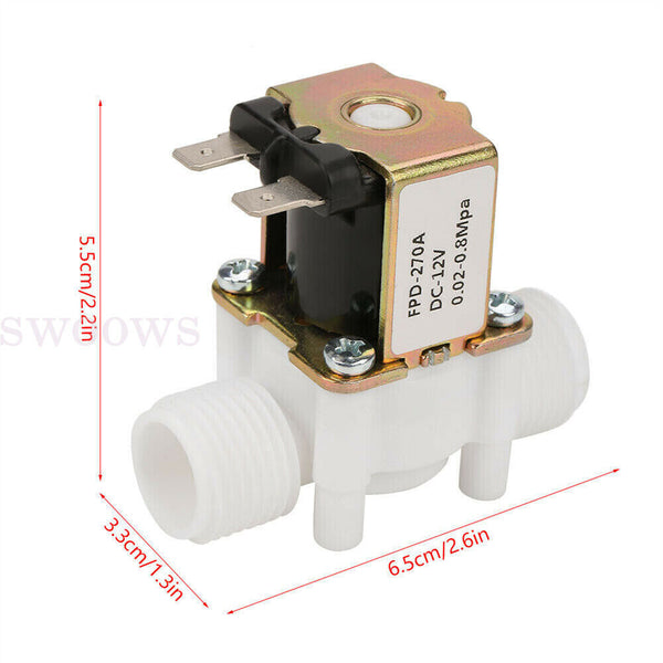 Solenoid Valve 1/2 inch Accessories Air Brass Closed DC 12V/DC24V/DC220V