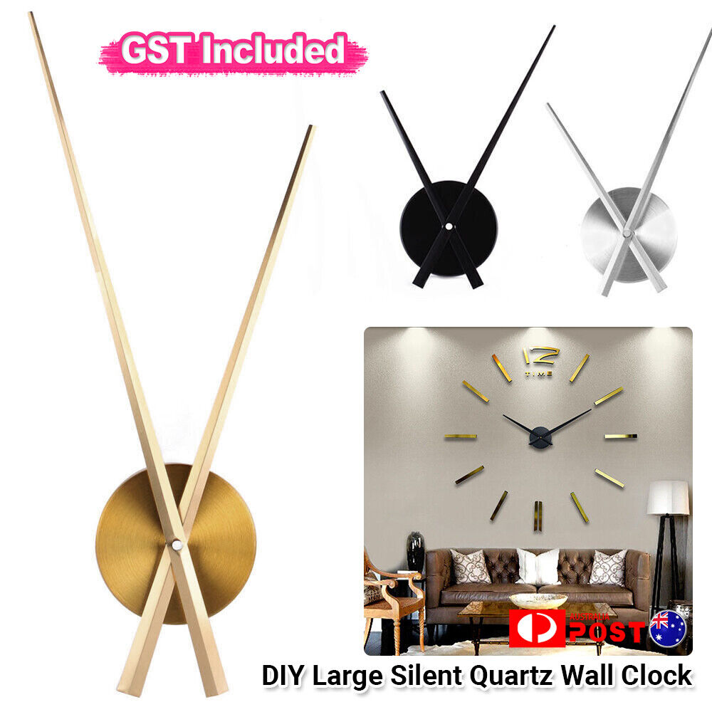 DIY Large Silent Quartz Wall Clock Movement Hands Mechanism Repair Parts Tool