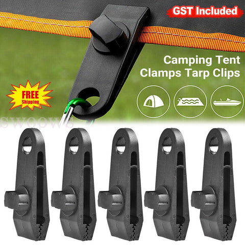 5/30 Awning Tarp Tent Clips Canvas Clamps Heavy Duty Camping Survival Grip Tool