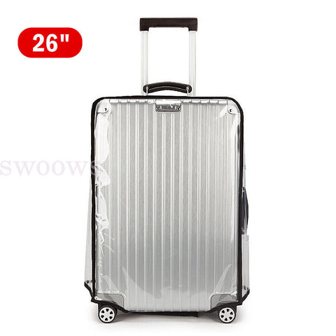 Transparent Waterproof PVC Travel Luggage Protector Clear Suitcase Cover 26"-30"