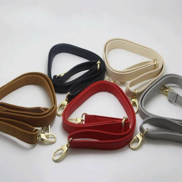 6 Colors Adjustable Shoulder Leather Handbag Bag Purse Strap Replacement 124cm