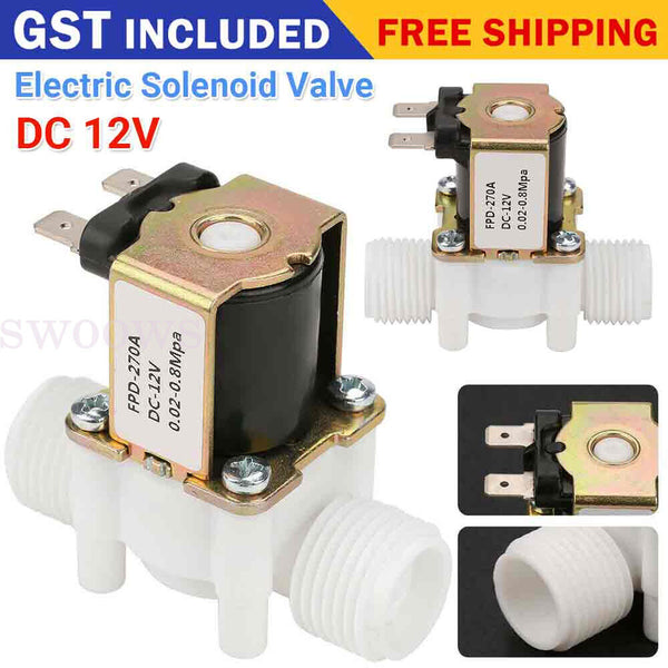 Solenoid Valve 1/2 inch Accessories Air Brass Closed DC 12V/DC24V/DC220V