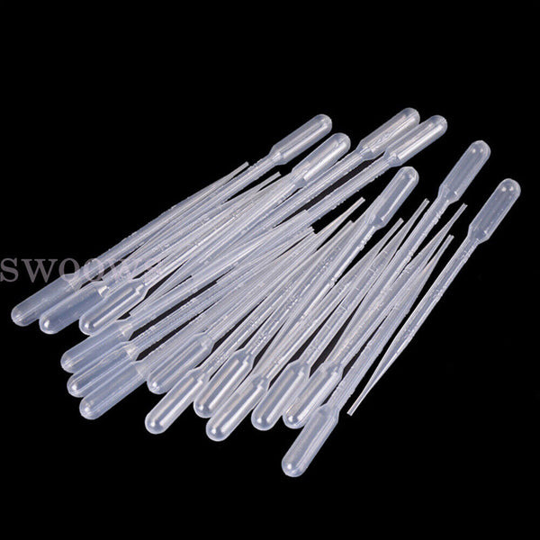 Plastic Pipettes Eye Dropper Disposable Graduated Transfer Liquid Drop Paint AU