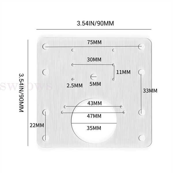 Kitchen Cupboard Door Hinge Repair Kit Hinge Repair Plate Cabinet Mount Tool NEW