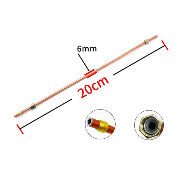 Air Compressor Exhaust Tube Replacement Air-Pipe Oil-Pump Spare-Parts 6*200mm