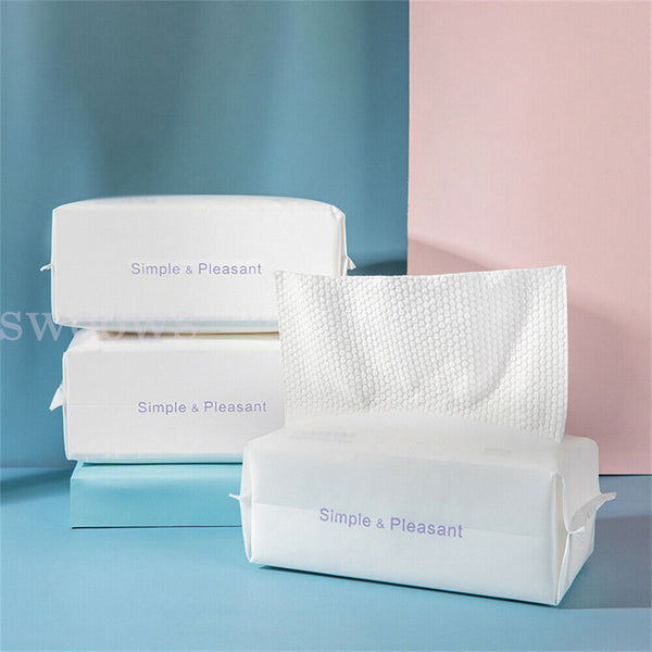 Up to 210Pcs Disposable Face Towel Cotton Makeup Cleaning Facial Napkin Wash