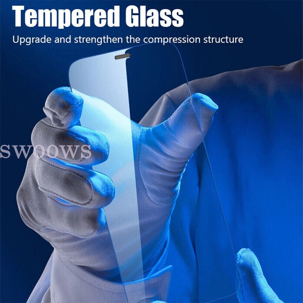 1/2x Tempered Glass Screen Protector For iPhone 14 13 12 11Pro XS Max XR 8 Plus