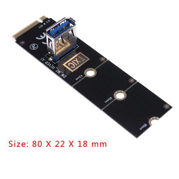 NGFF M.2 to USB 3.0 Transfer Card Adapter PCIE Riser Adaptor GPU Crypto Miner AU