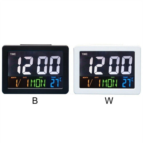 Digital Home Large Big Jumbo LED Wall Desk Clock With Calendar Temperature Clock