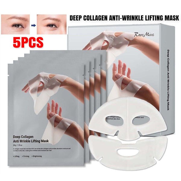 UP50pcs Deep Collagen Anti-Wrinkle Lifting Mask Collagen Mask Bio Collag Facial