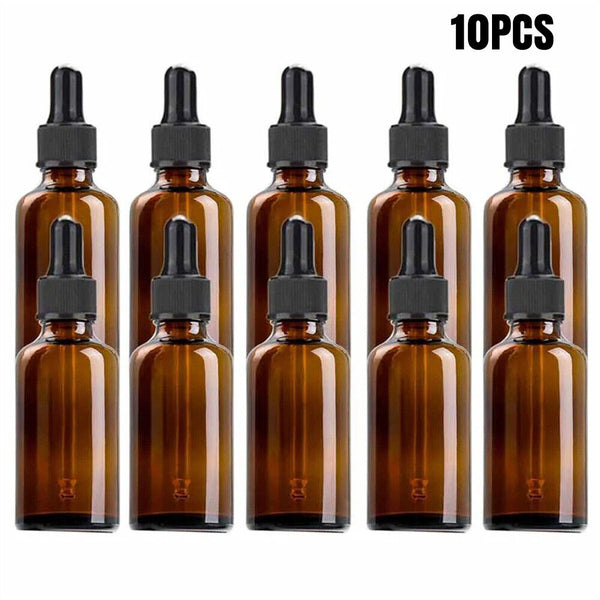 NEW 30ml Amber Glass Bottle Liquid Dropper Pipette Perfume Eye Essential Oil AU