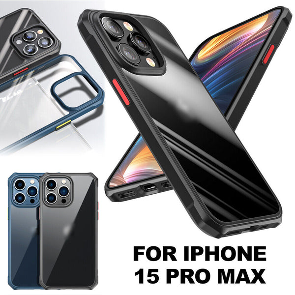 Shockproof Clear Case for iPhone 15  Pro Max