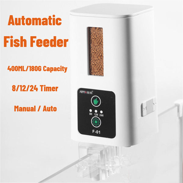 Automatic Fish Feeder Intelligent Timing Aquarium Large Capacity Food Dispenser