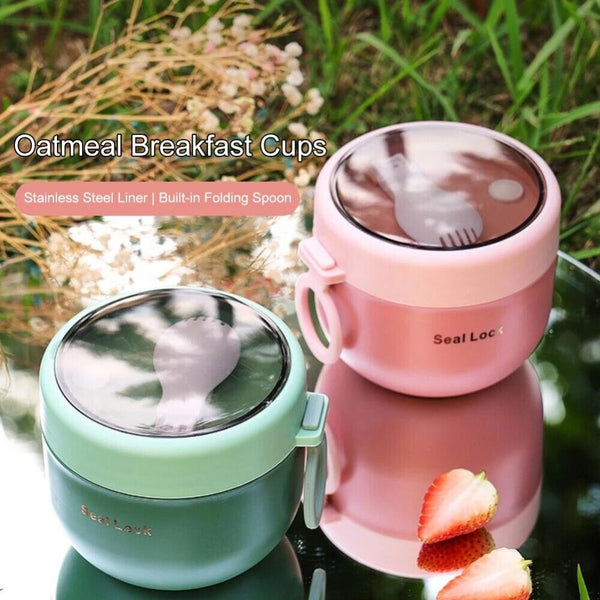 Lunch Box Thermos Food Flask Stainless Steel Insulated Food Soup Jar Container