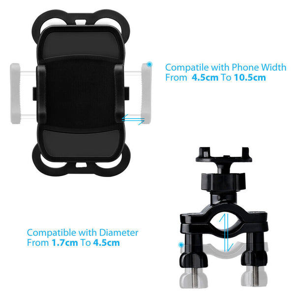 Mobile Phone Holder Bracket Mount For Motorcycle Bicycle Bike MTB Handlebar