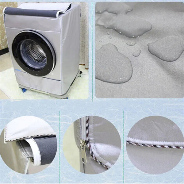 1/2 Waterproof Dustproof Sunscreen Washing Machine Cover Laundry Dryer Protector
