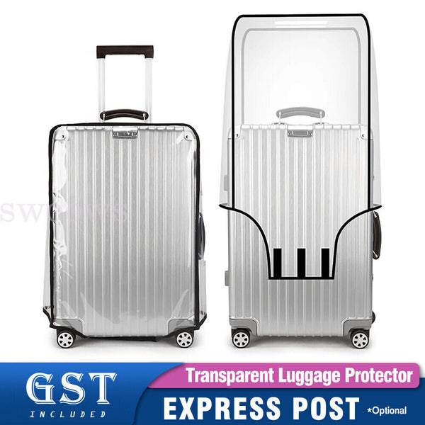 Transparent Waterproof PVC Travel Luggage Protector Clear Suitcase Cover 26"-30"