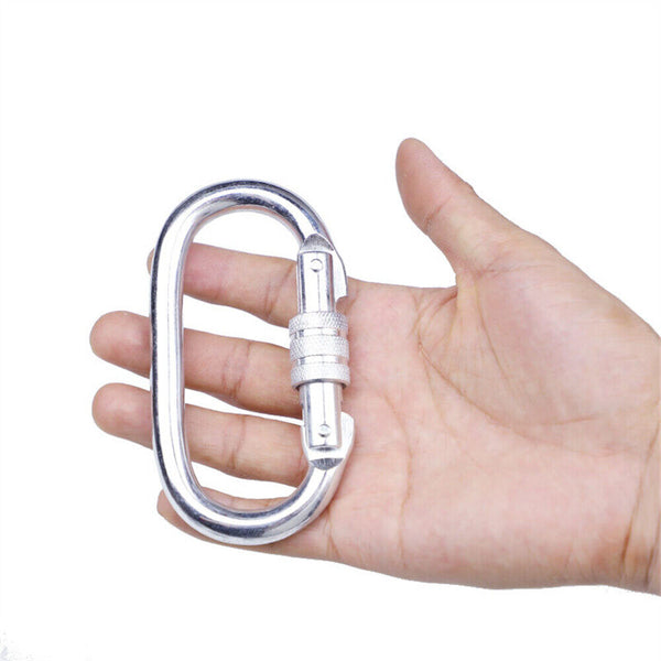 10x 25KN Screw CARABINER / KARABINER Rock Climbing Tree Rigging Equipment 2500KG